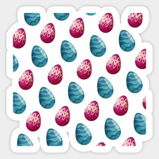 It's Easter Time • Easter Motif • Easter patterns Sticker